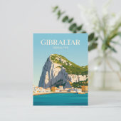 De Rots van Gibraltar Gibraltar Briefkaart (Staand voorkant)