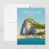 De Rots van Gibraltar Gibraltar Briefkaart (Voorkant / Achterkant)