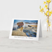 De Rots van het strand - Goed Geluk in uw Nieuwe Kaart (Gele Bloem)