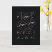 De ROTS van JINGLE BELL/Gevouwen Kerstkaart Kaart (Gele Bloem)