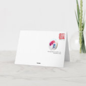 De Rots van Kerstmis Feestdagen Kaart (Achterkant)