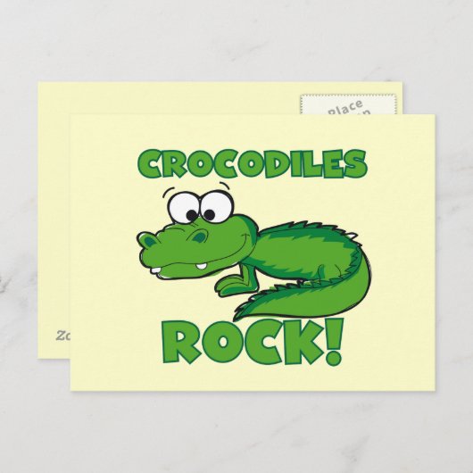 De Rots van krokodillen Briefkaart (Voorkant / Achterkant)