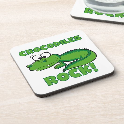 De Rots van krokodillen Drankjes Onderzetter (Linkerzijde)
