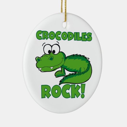 De Rots van krokodillen Keramisch Ornament (Rechts)