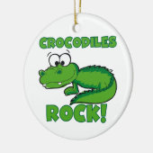 De Rots van krokodillen Keramisch Ornament (Links)