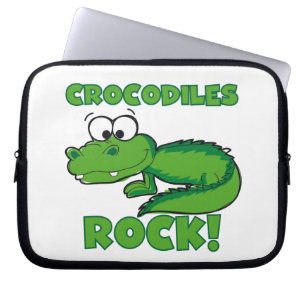 De Rots van krokodillen Laptop Sleeve