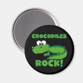 De Rots van krokodillen Magneet (Voorkant / Achterkant)