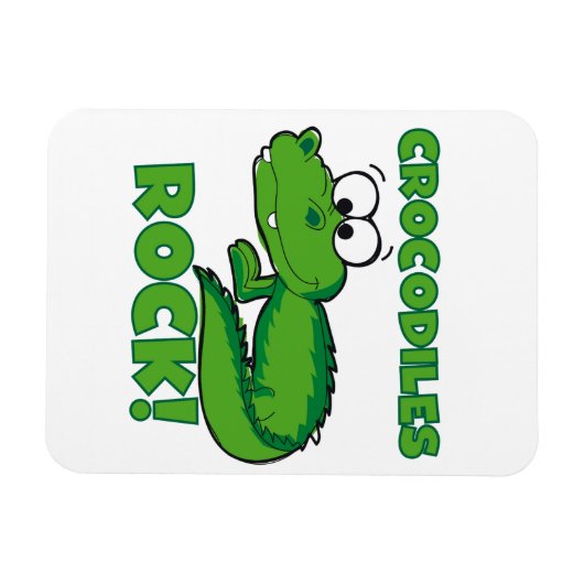 De Rots van krokodillen Magneet (Horizontaal)