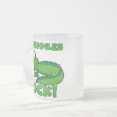 De Rots van krokodillen Matglas Koffiemok (Voorkant links)