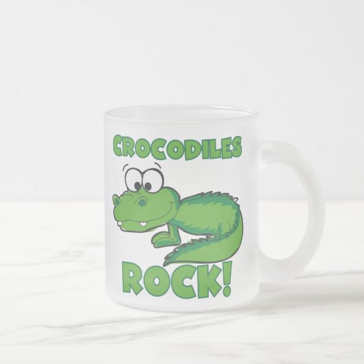 De Rots van krokodillen Matglas Koffiemok (Rechts)