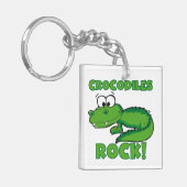 De Rots van krokodillen Sleutelhanger (Voorkant Links)