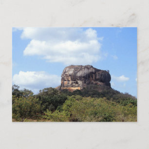 De rots van Sigiriya in Sri Lanka Briefkaart