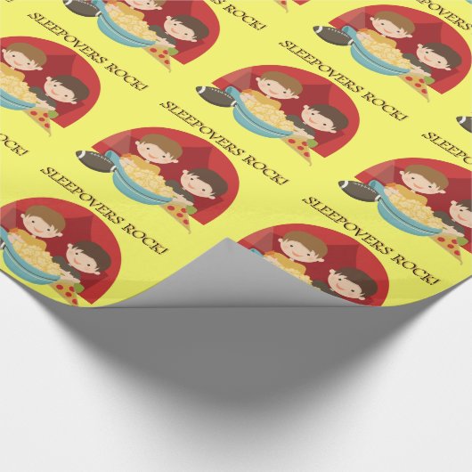 De Rots van Sleepovers Cadeaupapier (Hoek)