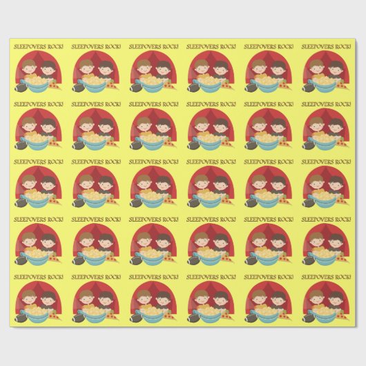 De Rots van Sleepovers Cadeaupapier (Vlak)