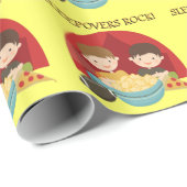 De Rots van Sleepovers Cadeaupapier (Rol Hoek)