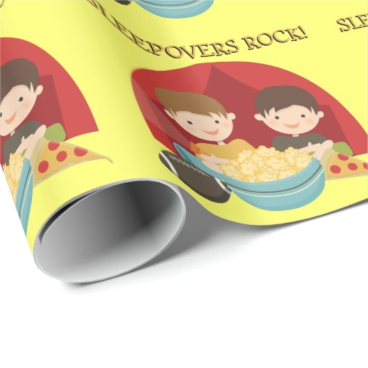 De Rots van Sleepovers Cadeaupapier (Rol Hoek)