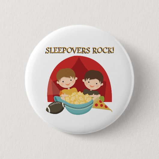 De Rots van Sleepovers Ronde Button 5,7 Cm (Voorkant)