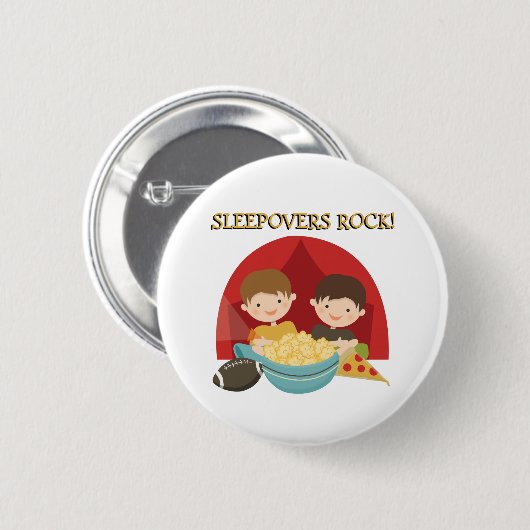 De Rots van Sleepovers Ronde Button 5,7 Cm (Voorkant /achterkant)