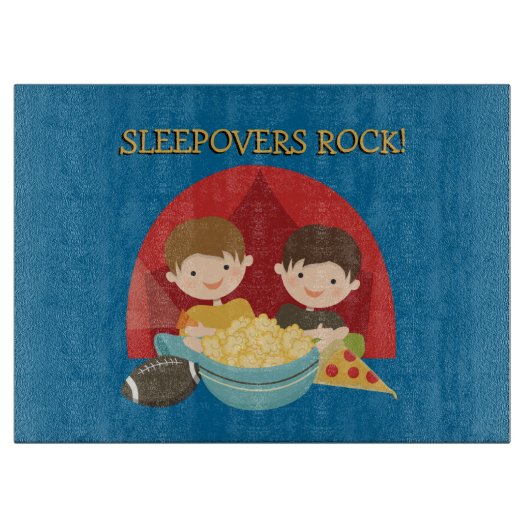 De Rots van Sleepovers Snijplank (Voorkant)