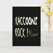 De Rots van wasberen! Wenskaart Kaart (Gele Bloem)