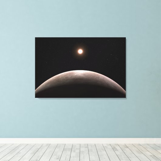 De rotsachtige exoplaneet LHS 475 B en zijn gasthe Canvas Afdruk (Insitu (Houten vloer))
