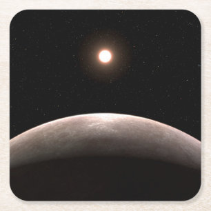 De rotsachtige exoplaneet LHS 475 B en zijn gasthe Kartonnen Onderzetters