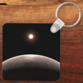 De rotsachtige exoplaneet LHS 475 B en zijn gasthe Sleutelhanger (Achterkant)