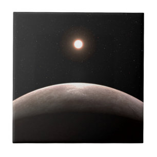 De rotsachtige exoplaneet LHS 475 B en zijn gasthe Tegeltje