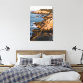 De rotsachtige kust van Isle au Haut in Maine's Canvas Afdruk (Insitu (Slaapkamer))