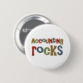 De Rotsen van de boekhouding Ronde Button 5,7 Cm (Voorkant /achterkant)