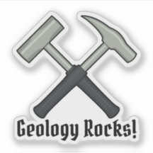 De Rotsen van de geologie!  Het Vinyl van het Logo