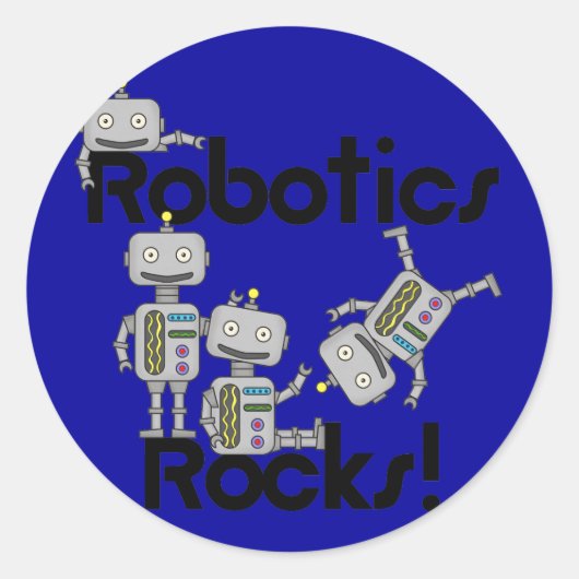 De Rotsen van de robotica Ronde Sticker (Voorkant)