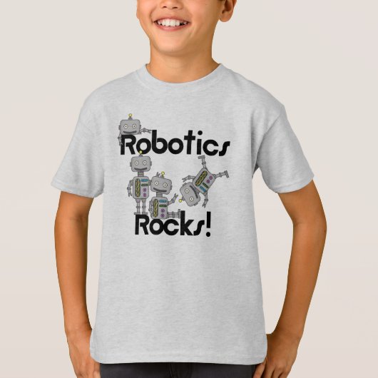 De Rotsen van de robotica T-shirt (Voorkant)