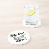 De Rotsen van de robotica Zandsteen Onderzetter (Zijkant)