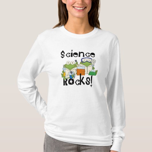 De Rotsen van de Wetenschap van kikkers T-shirt (Voorkant)