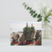 De Rotsen van Hopewell tijdens eb NB Briefkaart (Staand voorkant)