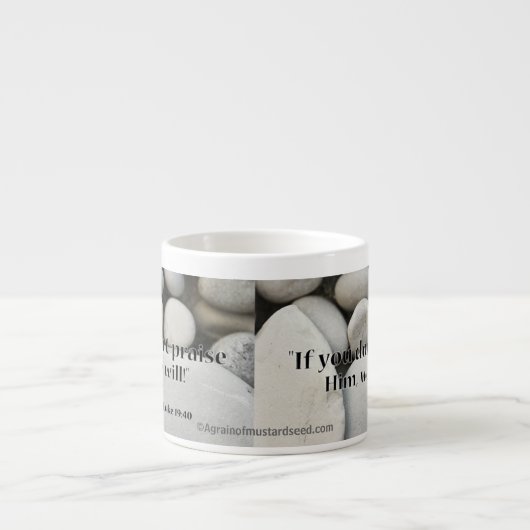 De rotsen zullen hem prijzen! espresso kop (Voorkant)