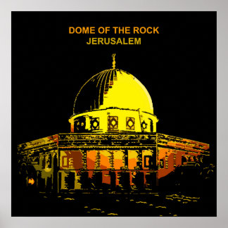 De Rotskoepel: de iconische stad van Jeruzalem Poster