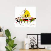 De Rotskoepel: een symbool van vrede Poster (Thuiskantoor)