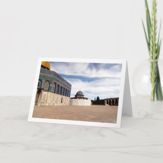 De Rotskoepel, Jeruzalem, Israël Kaart (Voorkant)