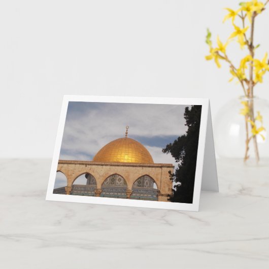 De Rotskoepel, Tempelberg, Jeruzalem Kaart (Gele Bloem)