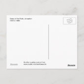 De Rotskoepel, Vintage van Jeruzalem Briefkaart (Achterkant)