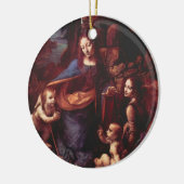 De rotsmadonna van Leonardo da Vinci Keramisch Ornament (Links)