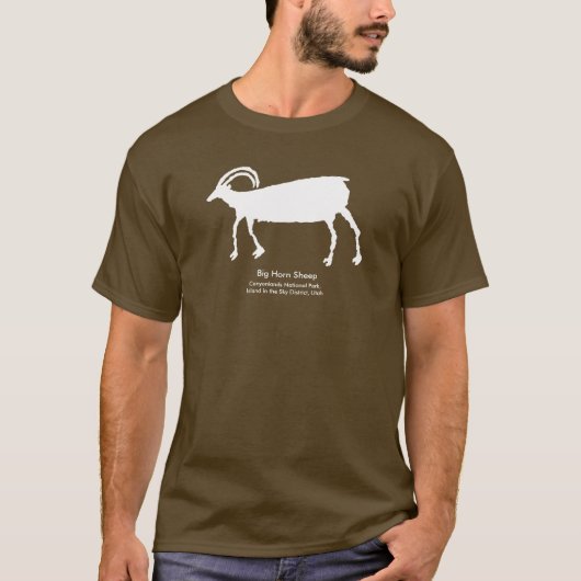 De Rotstekening van de Schapen van het Big Horn T-shirt (Voorkant)