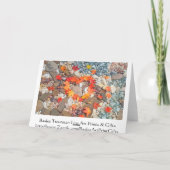 De Rotstuin van de Wenskaarten van de Bladeren van Kaart (Achterkant)