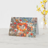 De Rotstuin van de Wenskaarten van de Bladeren van Kaart (Gele Bloem)