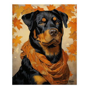 De Rottweiler hond 001 - Odessa Leyendecker Perfect Poster