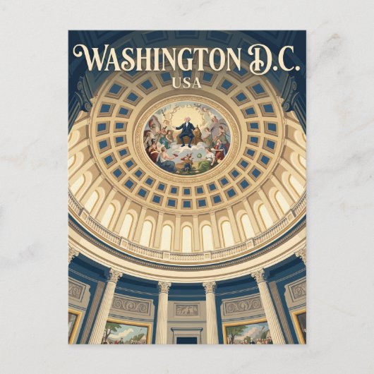 De Rotunda van het Capitool in de VS Briefkaart (Voorkant)