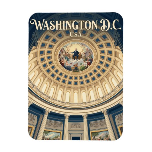 De Rotunda van het Capitool in de VS Magneet (Verticaal)