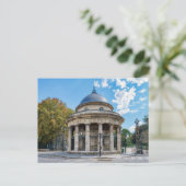 De Rotunda van Monceau Park in Parijs, Frankrijk Briefkaart (Staand voorkant)